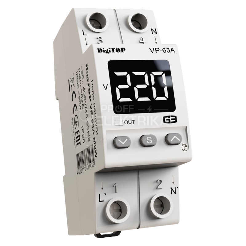 Фото Реле напряжения VP-63A M2W DigiTOP