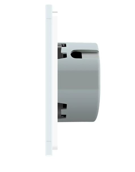 Фото 3 Сенсорний прохідний перехресний вимикач 4 сенсори 1-1-1-1 біле скло Livolo