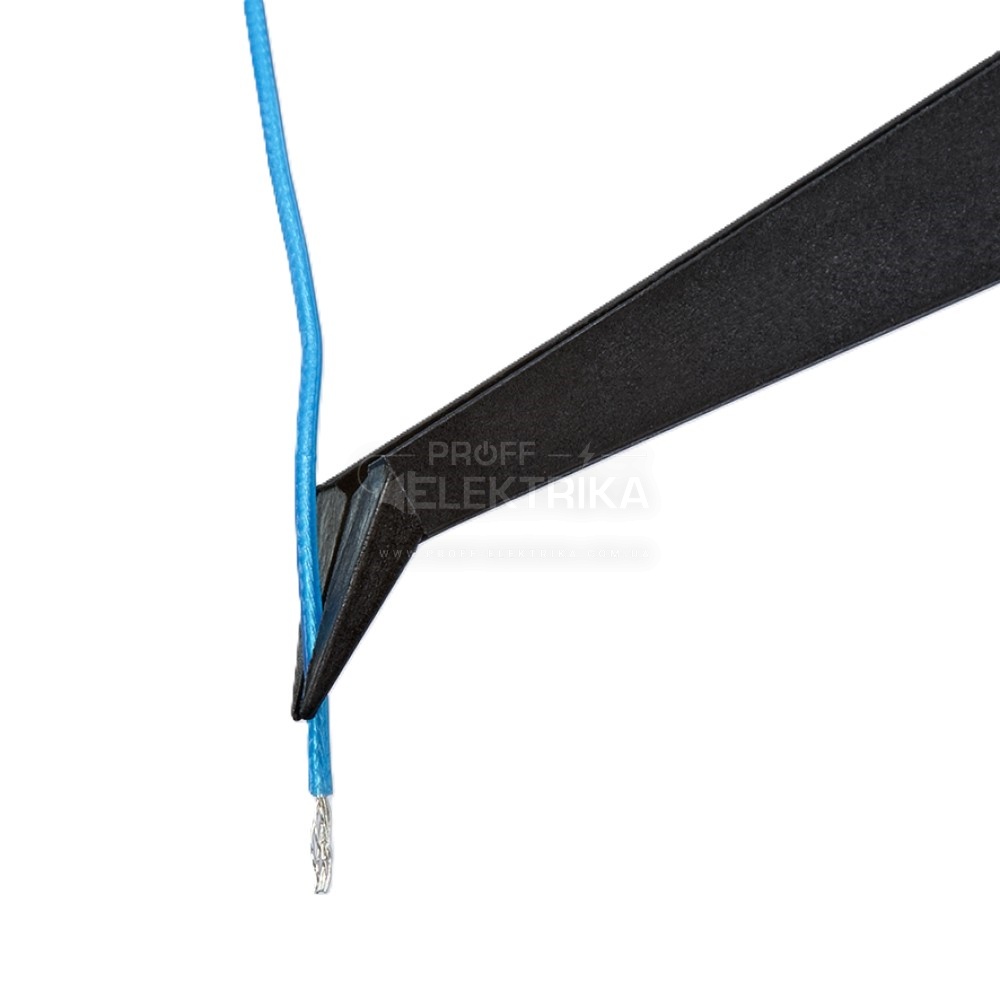 Фото 4 Пінцет пластиковий антистатичний KNIPEX 92 09 03 ESD вигнутий під кутом 45°