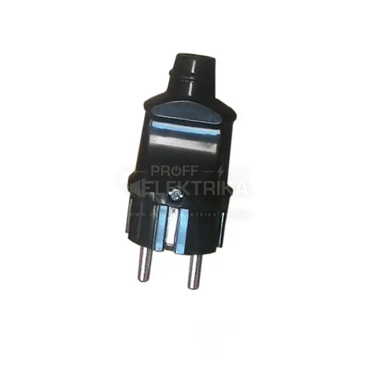 Фото 2 Вилка з зазамленням чорна Electro House