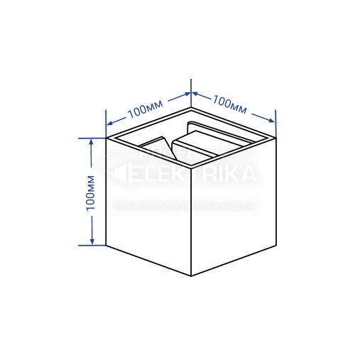 Фото 3 Архітектурний світлодіодний накладний світильник Feron DH012 6Вт 4000K чорний