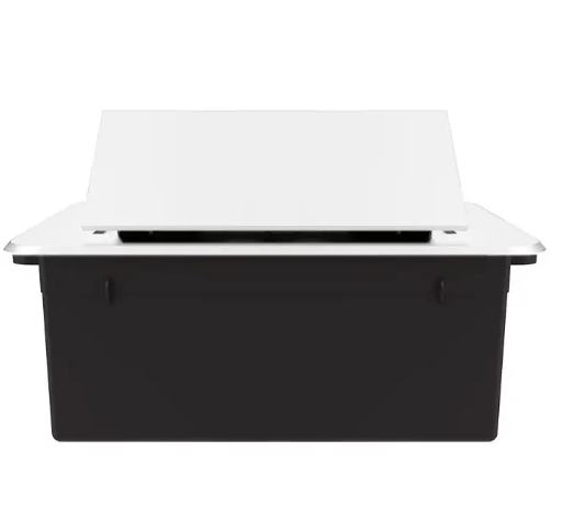 Фото 3 Мебельная розетка двойная с плавным открытием белый Livolo