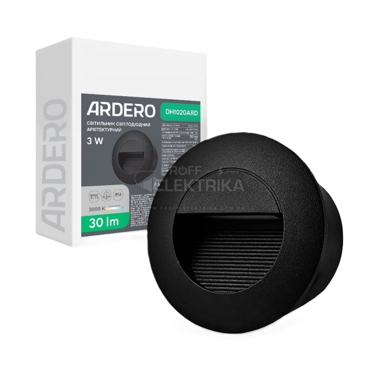 Фото Архитектурный светодиодный накладной светильник Ardero DH1020ARD 3Вт 3000K черный