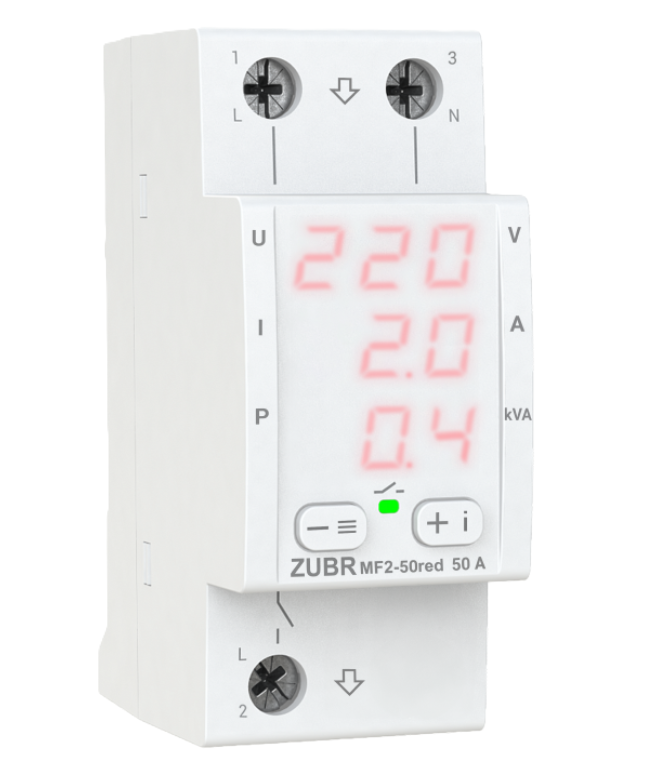 Фото Многофункциональное реле ZUBR MF2-50 red