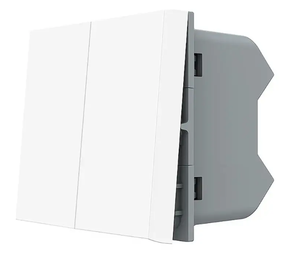 Фото Механізм двоклавішний вимикач білий Livolo