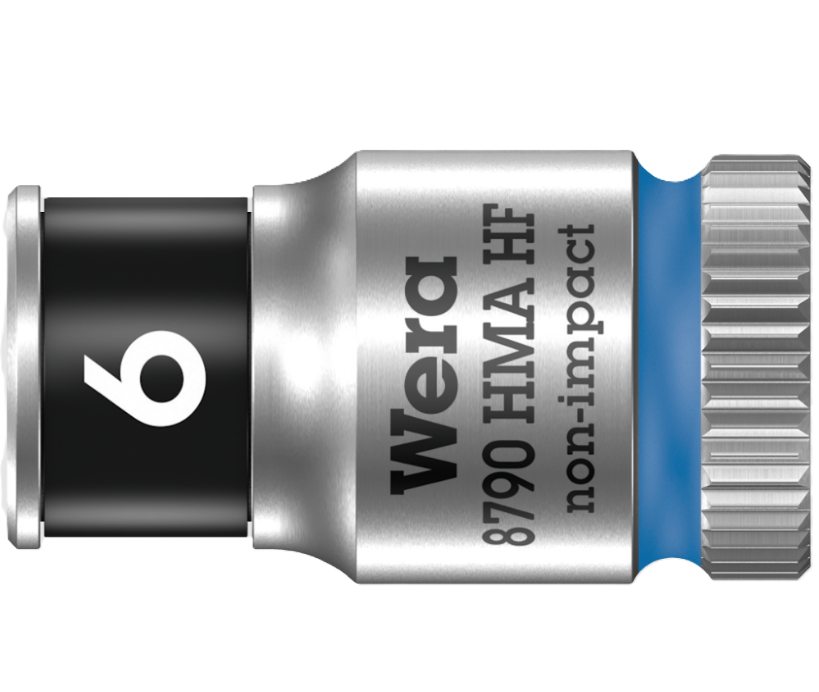 Фото Торцовая головка WERA Zyklop 1/4" 8790 HMA HF с фиксирующей функцией 05003721001 6.0x23.0 мм