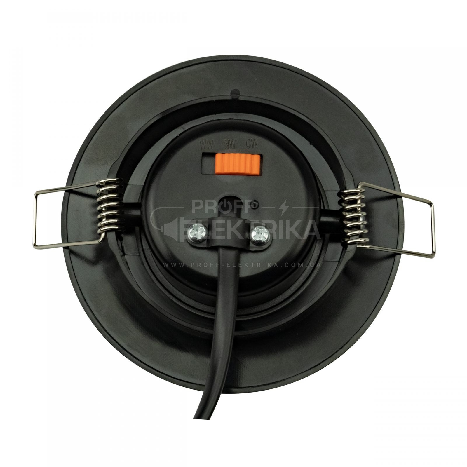 Фото 3 Світильник врізний поворотний NORA PRO-5 5W 3000K 4500K 6000K чорний HOROZ