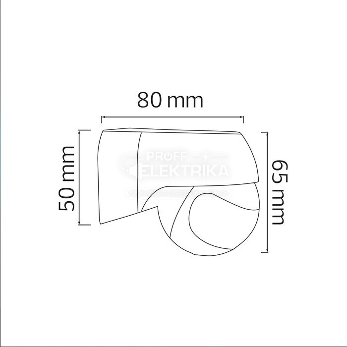 Фото 2 Датчик движения белый 180° TUCSON HOROZ