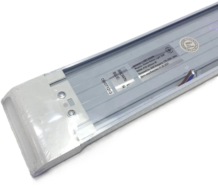 Фото 2 Светильник LED прямоугольный 36W 5000K 0,6м IP20 Batten Light GLOBAL