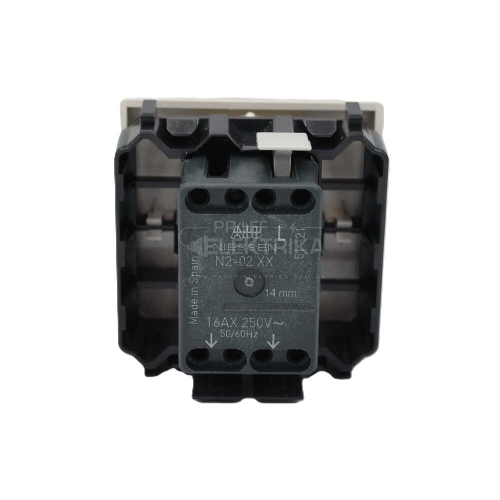 Фото 4 Выключатель Zenit белый одноклавишный проходной ABB 2CLA220200N1101