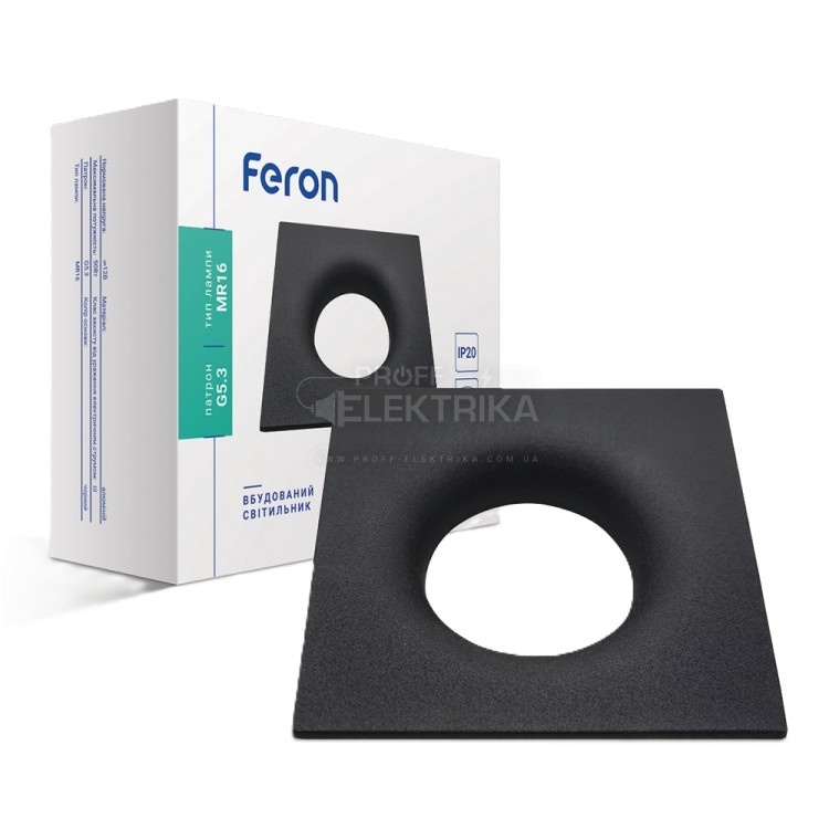 Фото Встроенный светильник Feron DL8330 под лампу черный
