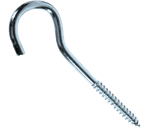 Фото Шуруп-гак напівкруглий ШГК08 7,5*200 400 шт/уп.