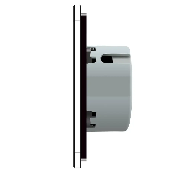 Фото 3 Розумний сенсорний ZigBee вимикач 4 сенсора 1-2-1 чорне скло Livolo