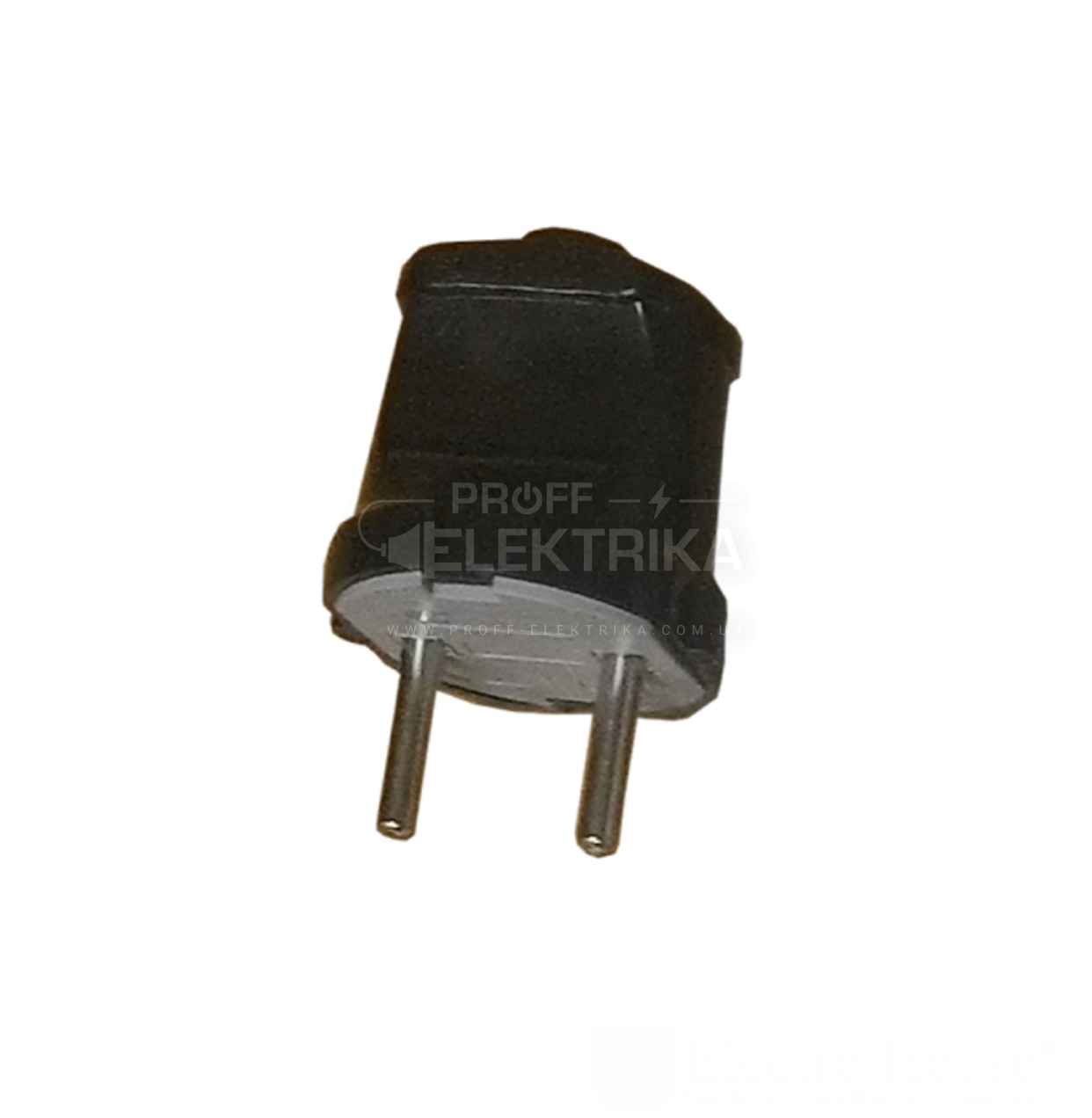 Фото Вилка без заземления черная Electro House