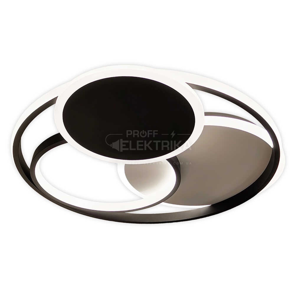 Фото Світильник LED smart SPINER пульт 100W чорне коло Violux 220515