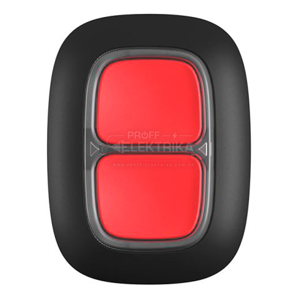 Фото Бездротова екстрена кнопка Ajax DoubleButton чорна