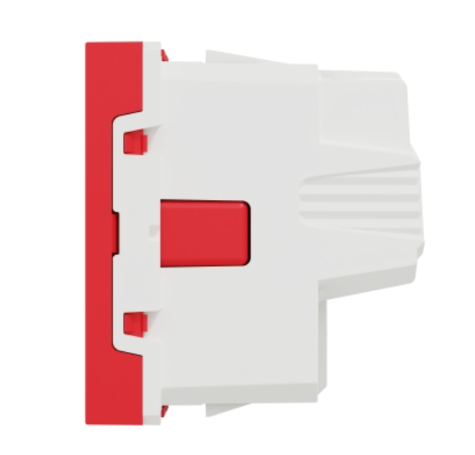 Фото 3 Розетка с заземлением со шторками винтовый зажим 16 А красный UNICA NEW Schneider Electric
