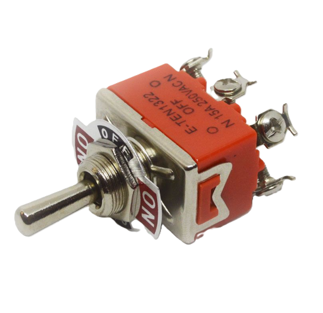 Фото 2 Тумблер 2полюси 6 контакту 1321 ON - OFF - ON