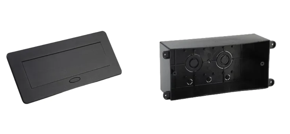 Фото 6 Мебельная розетка с USB-A USB-С плавное открытие Power Delivery 36W белый в черном Livolo