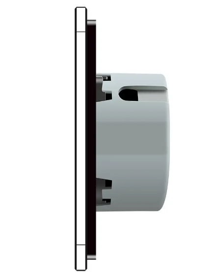 Фото 3 Бесконтактный проходной перекрестный выключатель 1 сенсор черное стекло Livolo