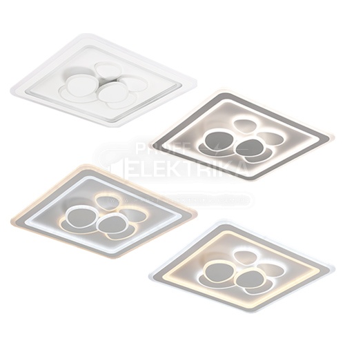 Фото 4 Світильник LED smart OREO пульт 120W 3000-6000K IP20 білий квадрат Violux 220405