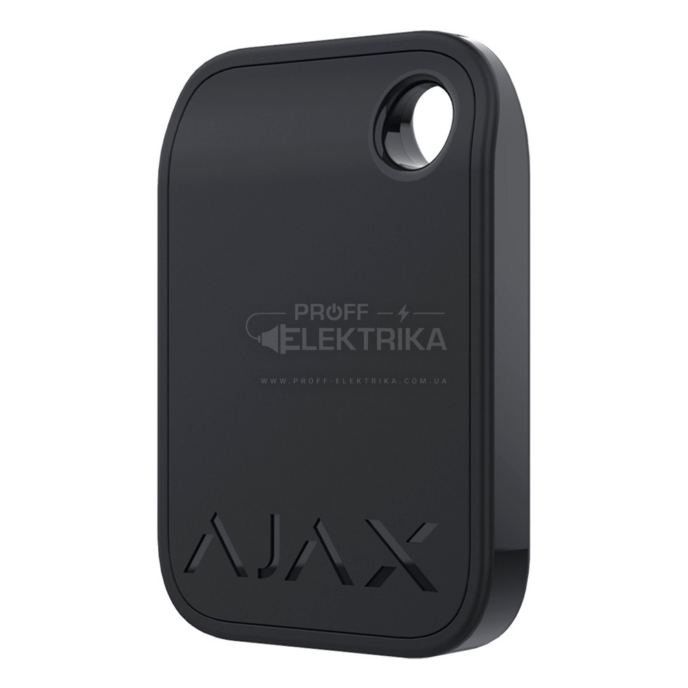 Фото 3 Брелок для управління охоронною системою Ajax Tag чорний 3 шт.