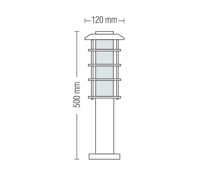 Фото 2 Светильник садово-парковый LADIN-3 Е27 HOROZ ELECTRIC 075-002-0003-010