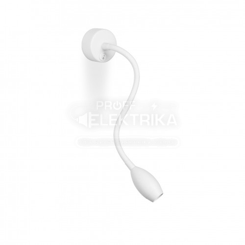 Фото 2 Світильник настінний бра струбцина білий СОВ 3W 3500К FERON