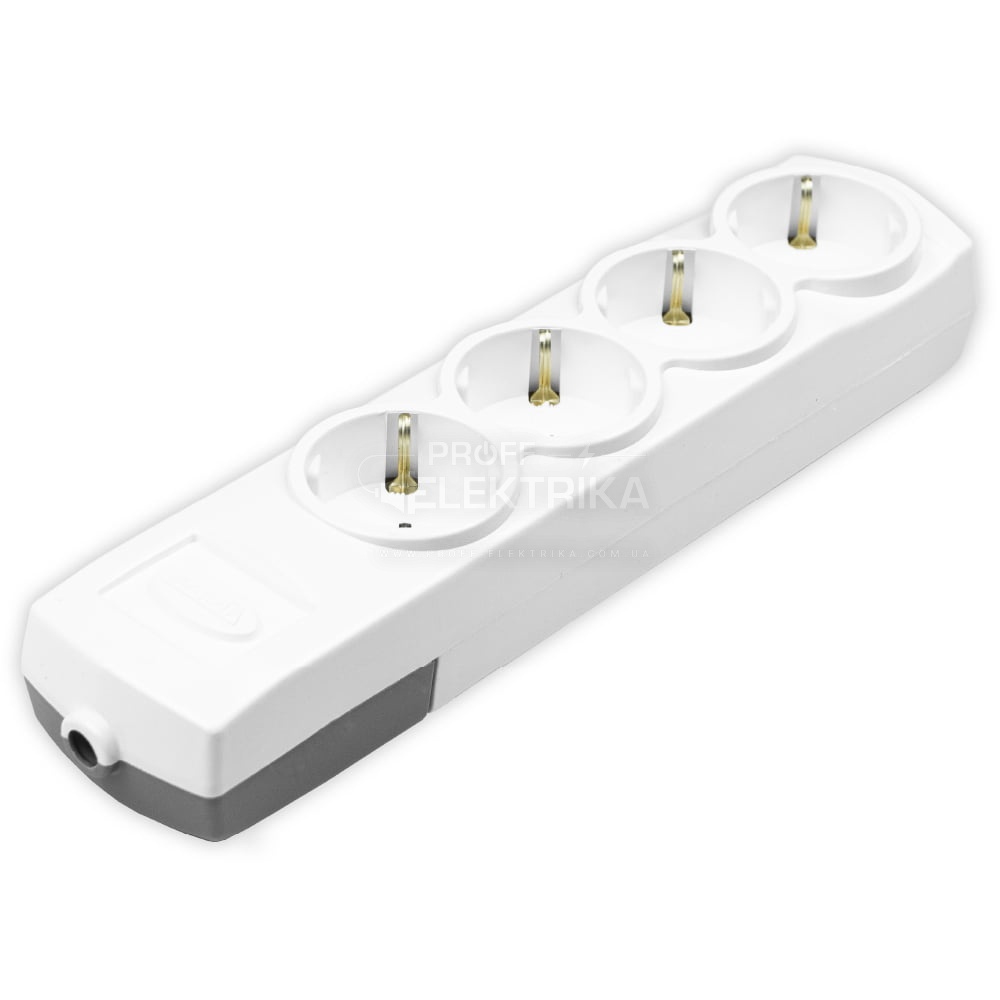 Фото Колодка Violux 4 гнізда із заземленням 910210