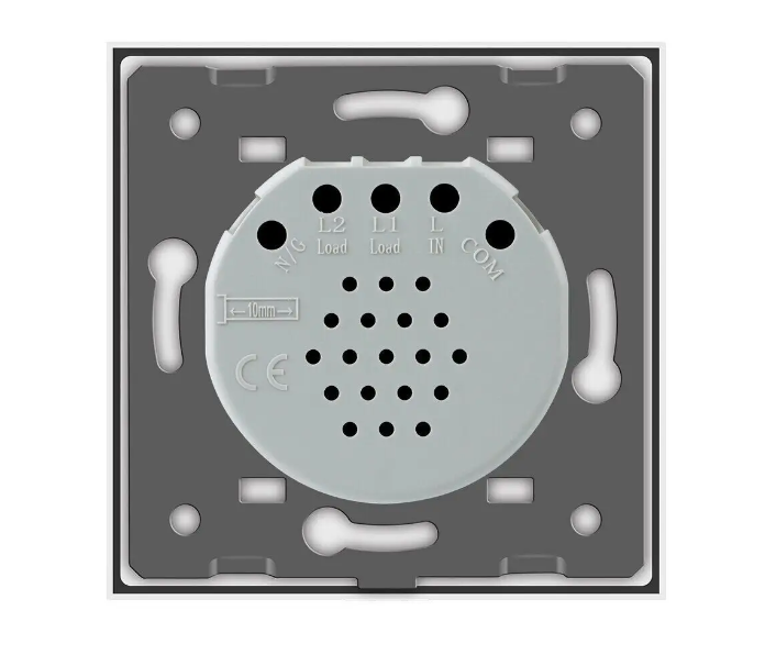 Фото 4 Сенсорная кнопка 1 сенсор Сухой контакт белое стекло Livolo