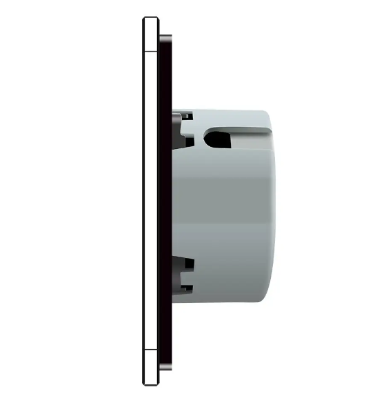 Фото 2 Умный сенсорный ZigBee выключатель 2 сенсора черное стекло Livolo