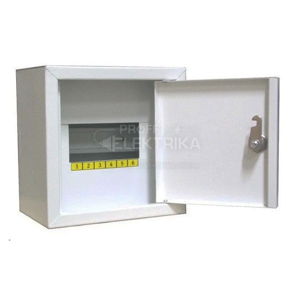 Фото 2 Щит металевий ШМР однофазний 6 модулів накладний Лоза