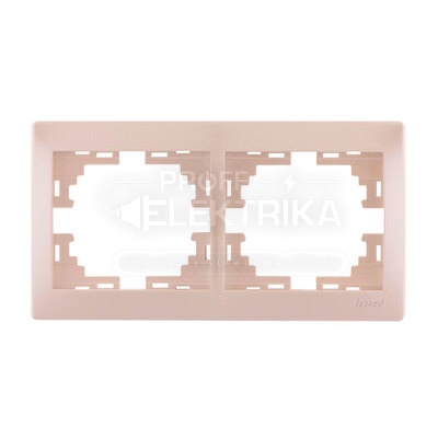 Фото Рамка 2 поста Перлинно білий MIRA