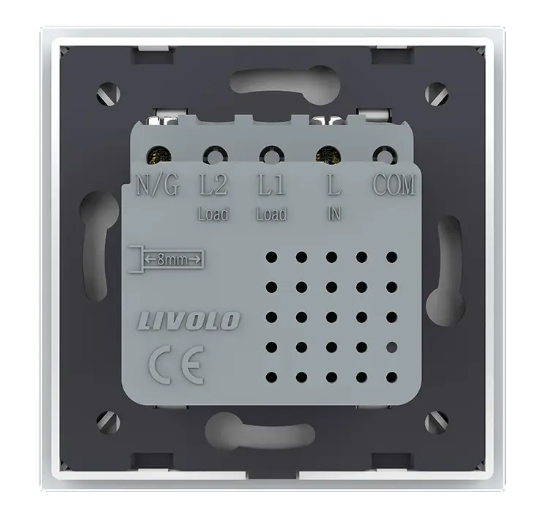 Фото 4 Розетка USB Type-C с Power Delivery 45W белое стекло Livolo