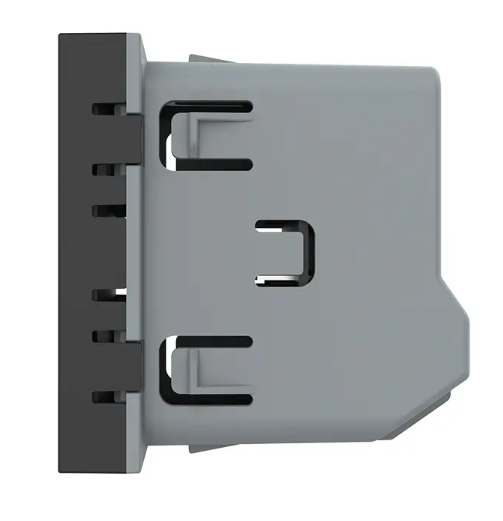 Фото 3 Механизм сенсорный проходной/перекрестный выключатель Sense 1 сенсор черный Livolo