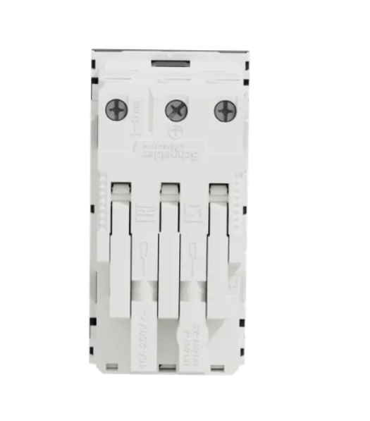 Фото 3 Двойная розетка 45° со шторками с заземлением антрацит UNICA NEW Schneider Electric