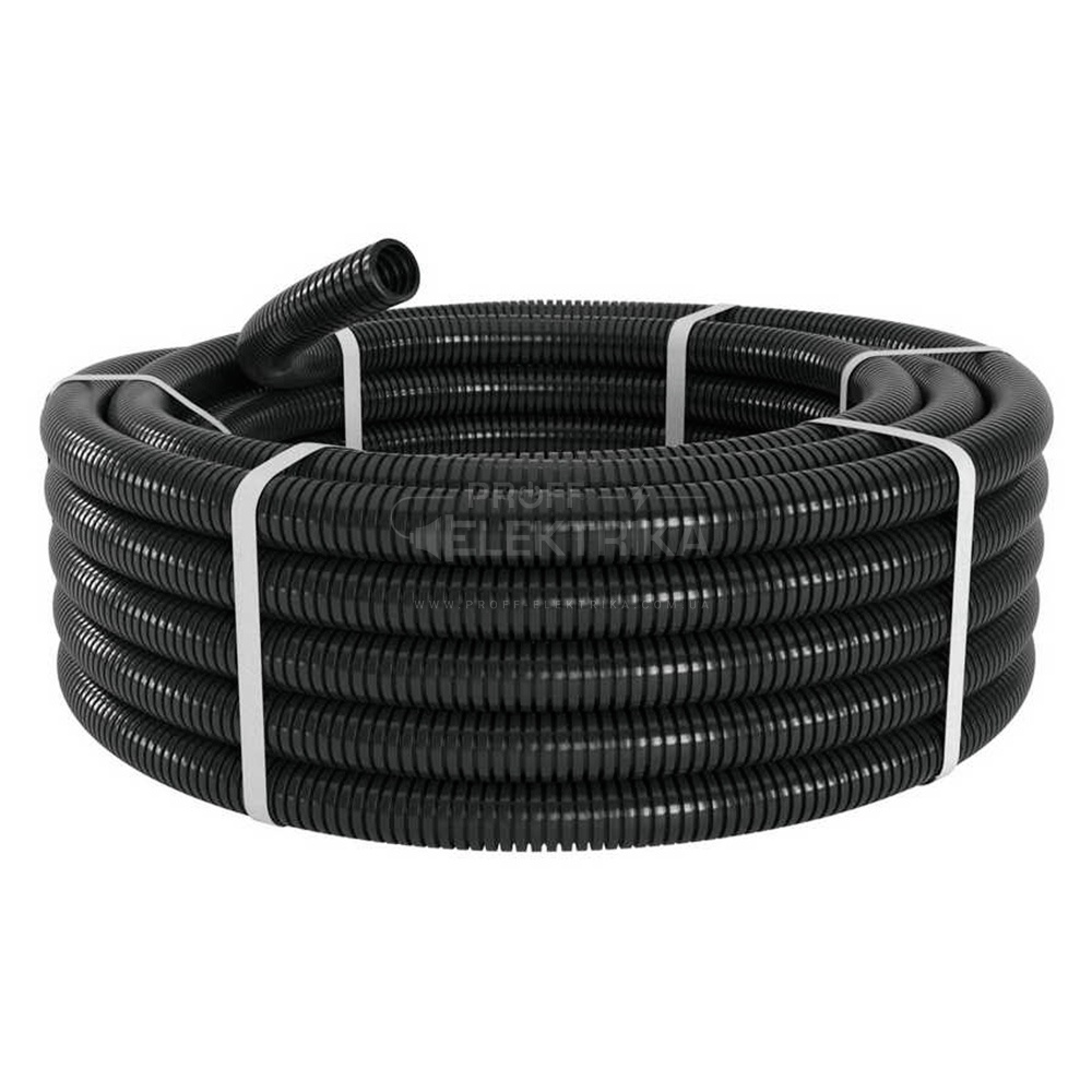 Фото 2 Труба гофрированная ДКС d50 армированная УФ-стойкая (30м)