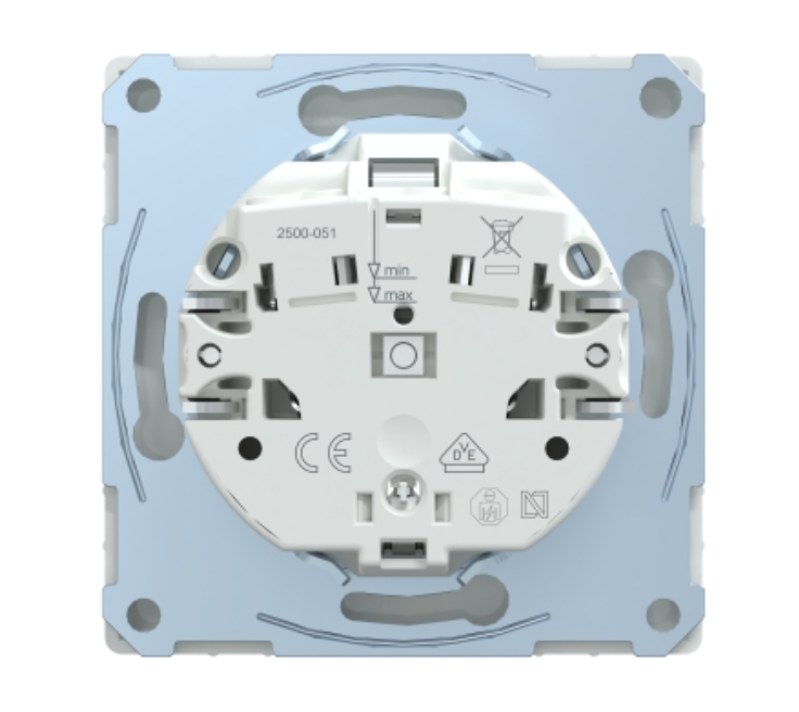 Фото 2 Розетка с заземлением и шторками белый лотос D-Life Schneider Electric