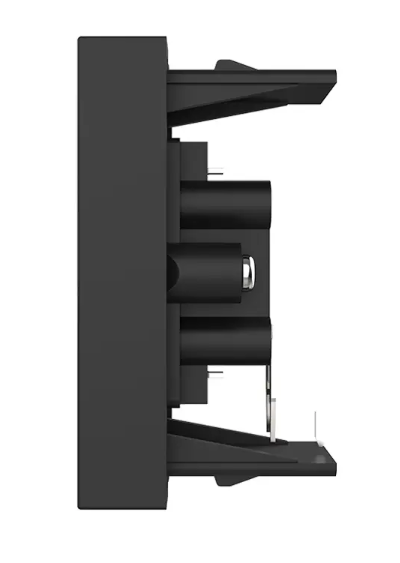 Фото 3 Механізм розетка RCA аудіо чорний Livolo