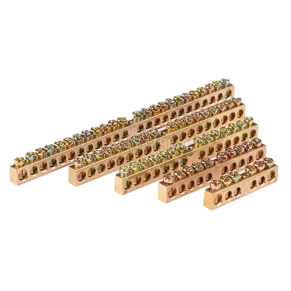 Фото Шина земля-нуль 8 груп кріплення по краях 125А TAKEL