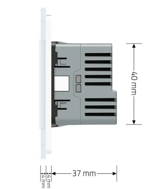 Фото 5 Электрическая розетка с USB Type-C Power Delivery 18 Вт белый Livolo