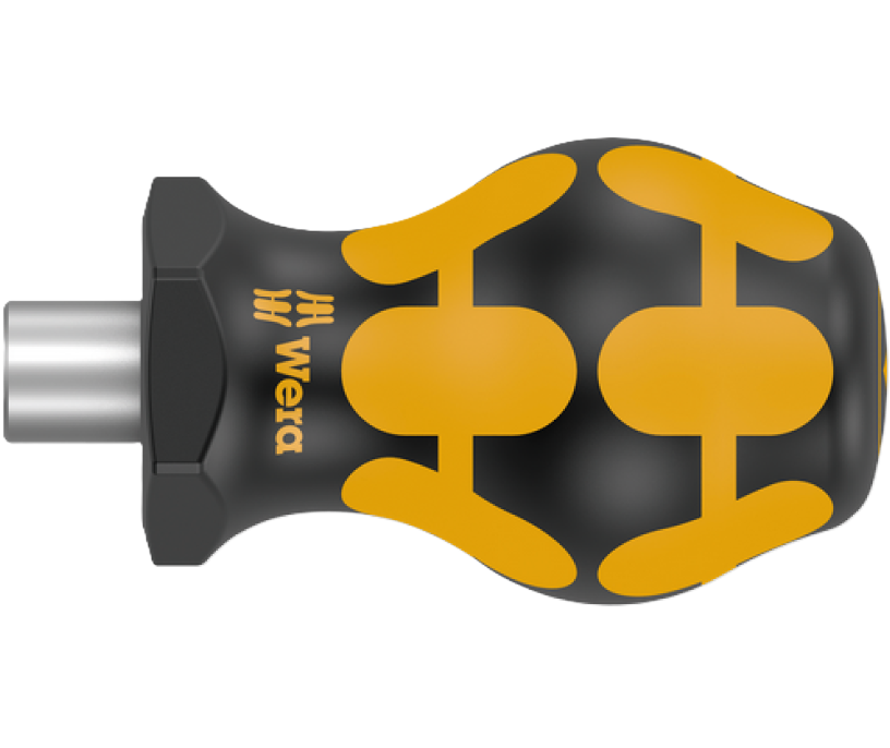 Фото Короткая ручка-битодержатель WERA 811/1 ESD Stubby с магнитом 05008881001