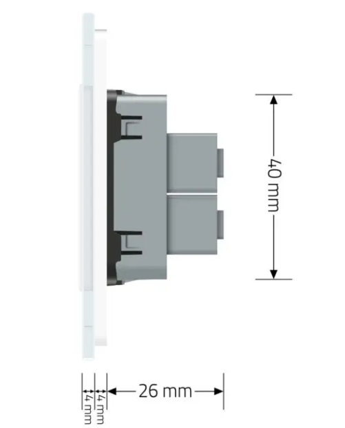 Фото 5 Розетка универсальная 12 стандартов в 1 белое стекло Livolo