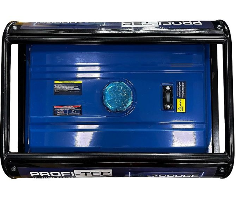 Фото 4 Генератор бензиновый PROFI-TEC PE-7000GE 6,5кВ 100% медь