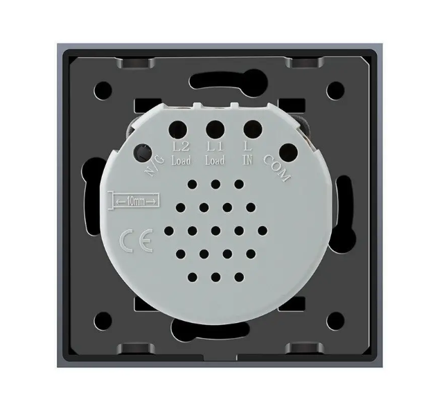 Фото 4 Безконтактний вимикач 1 сенсор чорне скло Livolo