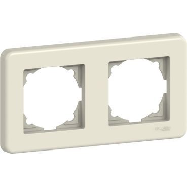 Фото Рамка двухместная кремовая LEONA
