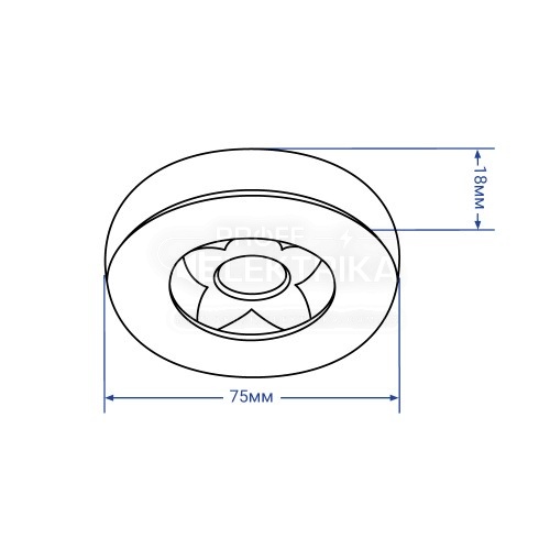 Фото 2 Светильник LED круглый LED COB 5W 4000K 220V черный AL 520 FERON