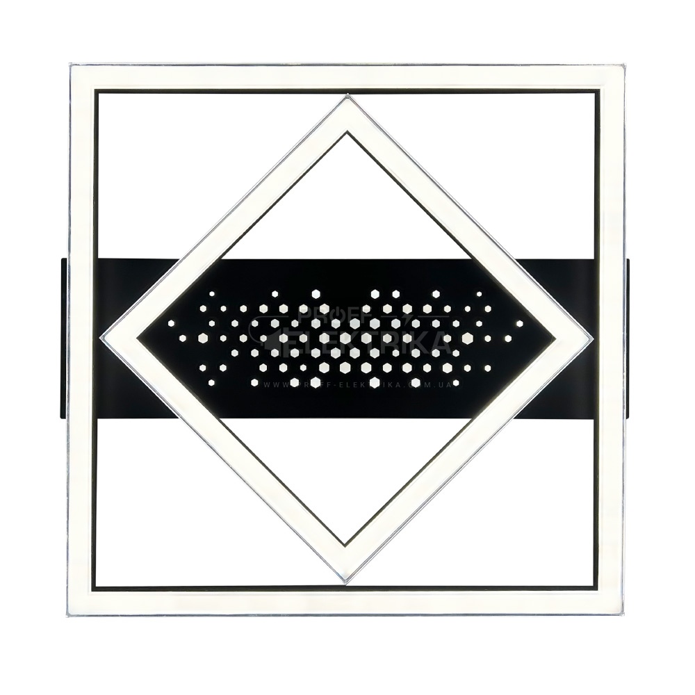 Фото Світильник smart KENZO-S пульт 100W 3000-5000K IP20 квадратний чорний Violux 220685