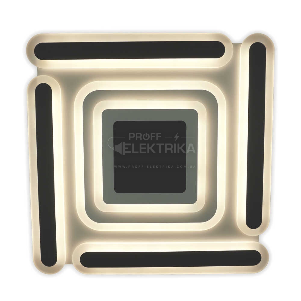 Фото Світильник LED smart MATRIX пульт 120W 3000-6000K IP20 чорний квадрат Violux 220505