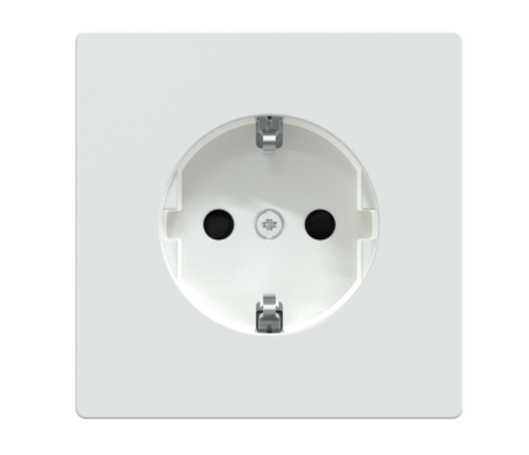 Фото 4 Розетка с заземлением и шторками белый лотос D-Life Schneider Electric